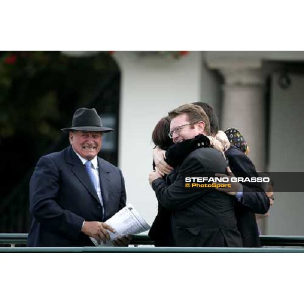 Emilio Balzarini and his daughter Scilla happy after the triumph of Ramonti in the Premio Vittorio di Capua Milan, 14th october 2006 ph. Stefano Grasso