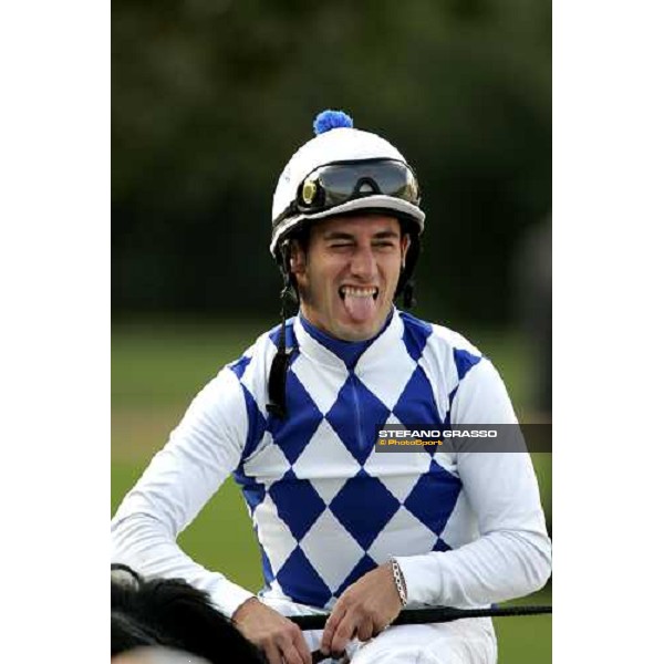 Mirco Demuro comes back on Tobir after winning the Premio Carlo Porta Milan, 14th october 2006 ph. Stefano Grasso