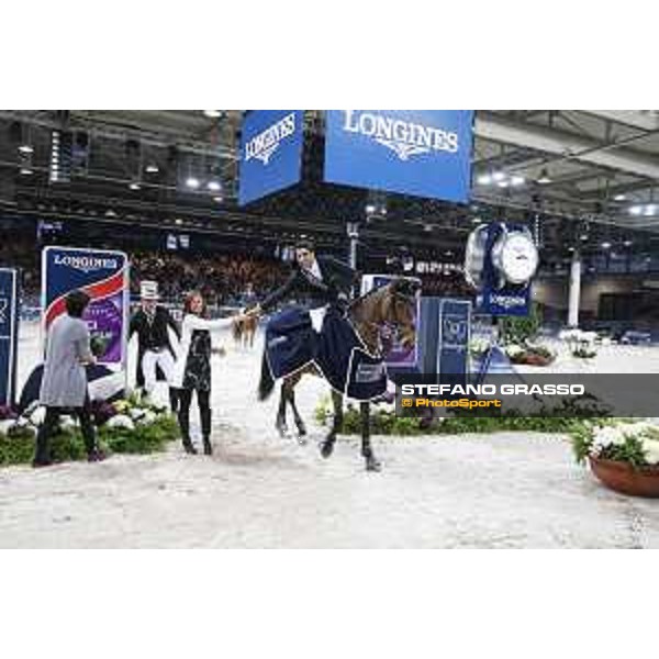 GP presented by Fixdesign - Abdel Said on Hope van Scherpen Donder - Elisa Gasparini, brand manager Longines Italia Verona,13th nov.2016 ph.Stefano Grasso/Jumping Verona