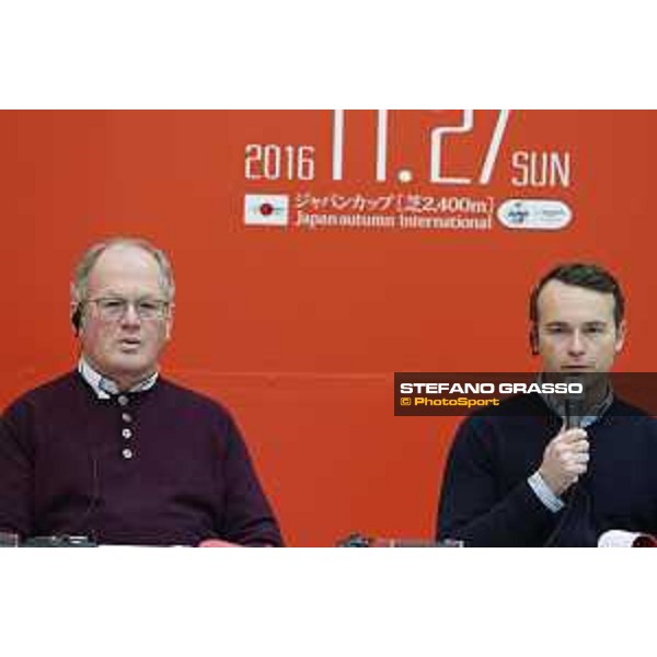 The 36th Japan Cup in association with Longines - Press conference featuring the foreign participants - Alan Cooper and Francis-Henri Graffard Tokyo,24th nov.2016 ph.Stefano Grasso