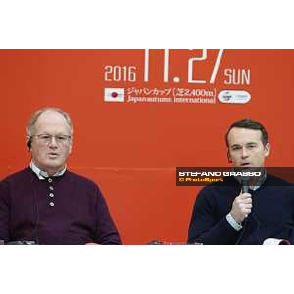 The 36th Japan Cup in association with Longines - Press conference featuring the foreign participants - Alan Cooper and Francis-Henri Graffard Tokyo,24th nov.2016 ph.Stefano Grasso