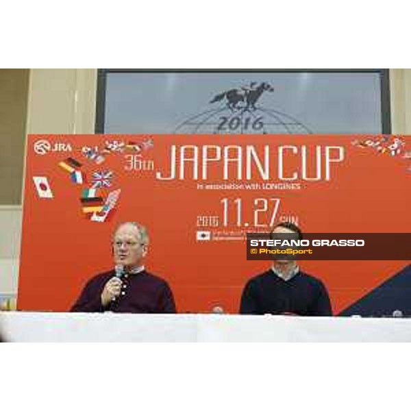 The 36th Japan Cup in association with Longines - Press conference featuring the foreign participants - Alan Cooper and Francis-Henri Graffard Tokyo,24th nov.2016 ph.Stefano Grasso