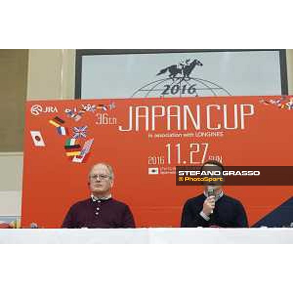 The 36th Japan Cup in association with Longines - Press conference featuring the foreign participants - Alan Cooper and Francis-Henri Graffard Tokyo,24th nov.2016 ph.Stefano Grasso
