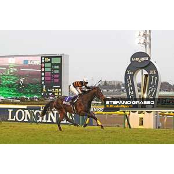 Yutaka Take on Kitasan Black wins the 36th Japan Cup in association with Longines Tokyo,27th nov.2016 ph.Stefano Grasso/Longines