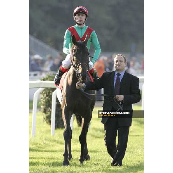 Gran Premio del Jockey Club - parade - Sweet Stream with Thierry Gillet Milan San Siro 15th october 2006 ph. Stefano Grasso