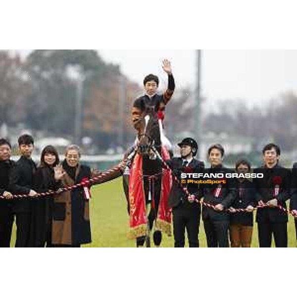 Yutaka Take on Kitasan Black wins the 36th Japan Cup in association with Longines Tokyo,27th nov.2016 ph.Stefano Grasso/Longines