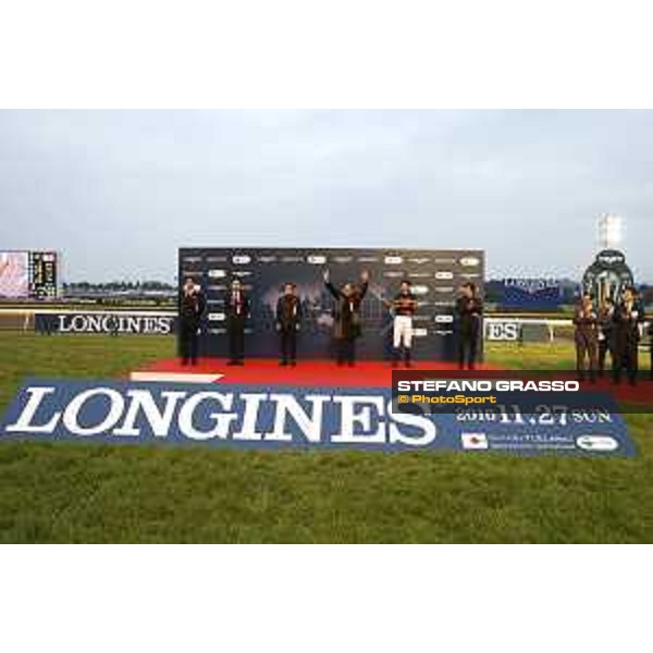The prize giving ceremony of the 36th Japan Cup in association with Longines Tokyo,27th nov.2016 ph.Stefano Grasso/Longines