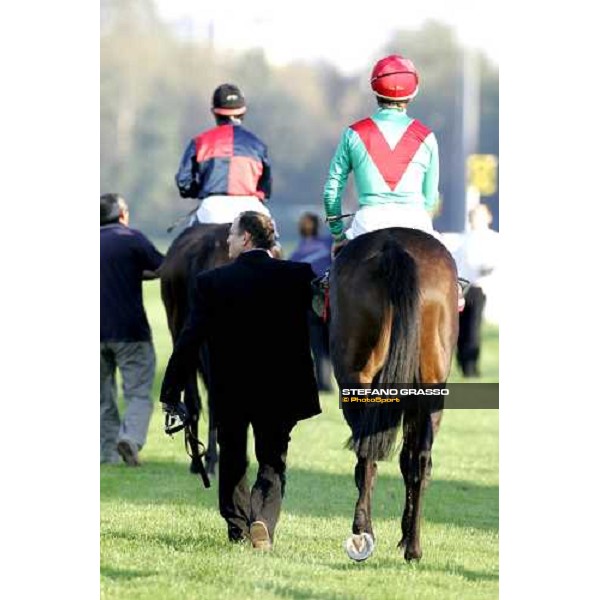 Gran Premio del Jockey Club - parade - Sweet Stream with Thierry Gillet Milan San Siro 15th october 2006 ph. Stefano Grasso