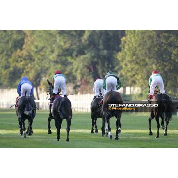 horses ann jockeys after the post of Gran Premio del Jockey Club Milan San Siro 15th october 2006 ph. Stefano Grasso