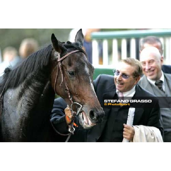 Salvatore Limata and Champion Place winners of Premio Omenoni Milan San Siro 15th october 2006 ph. Stefano Grasso