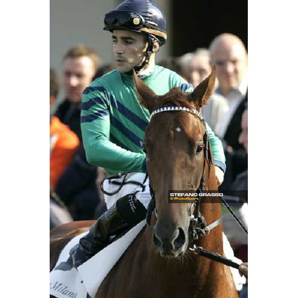 Dario Vargiu on Titus Shadow winner of Premio Eupili Milan San Siro 15th october 2006 ph. Stefano Grasso