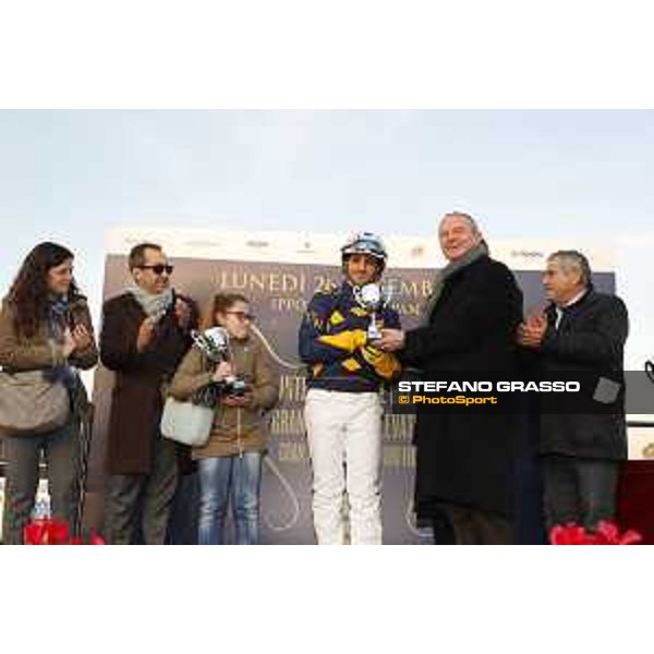 Antonio Di Nardo with Vale Capar wins the Gran Premio Allevatori Filly Rome,Capannelle racecourse 26th dec.2016 ph.Stefano Grasso