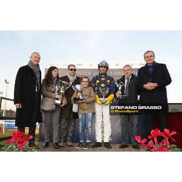 Antonio Di Nardo with Vale Capar wins the Gran Premio Allevatori Filly Rome,Capannelle racecourse 26th dec.2016 ph.Stefano Grasso