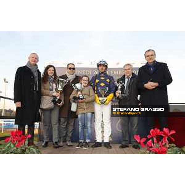 Antonio Di Nardo with Vale Capar wins the Gran Premio Allevatori Filly Rome,Capannelle racecourse 26th dec.2016 ph.Stefano Grasso