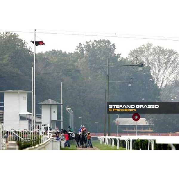 horses come back after the race Milan San Siro, 14th october 2006 ph. Stefano Grasso