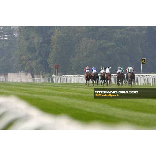 last few meters on the straight of San Siro racetrack Milan San Siro, 14th october 2006 ph. Stefano Grasso