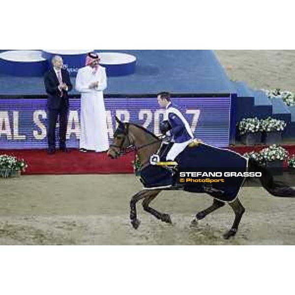 Al Shaqab, 04.03.2017, Winners Presentation, Scott Brash with Ursula XII at Al Shaqab wins the 5 Star Showjumping. Photo: Frank Sorge/Al Shaqab