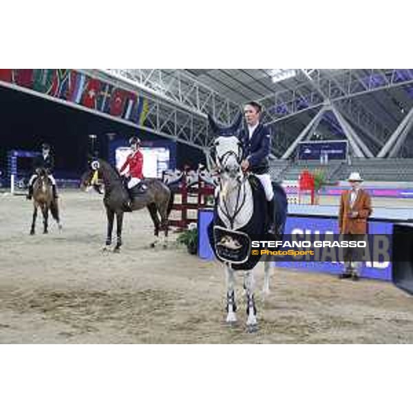 CHI of Al Shaqab - Class S04 CSI5* - Bertram Allen on Molly Malone V during prize giving ceremony Doha, Al Shaqab - 02th March 2017 ph.Mario Grassia/Al Shaqab