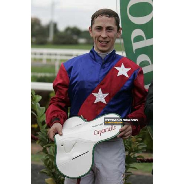 Karoly Kerekes jockey of FLoriot winner of Premio Lydia Tesio Rome Capannelle, 22nd october 2006 ph. Stefano Grasso