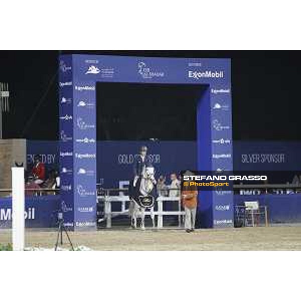 CHI of Al Shaqab - Class S04 CSI5* - Bertram Allen on Molly Malone V during prize giving ceremony Doha, Al Shaqab - 02th March 2017 ph.Mario Grassia/Al Shaqab