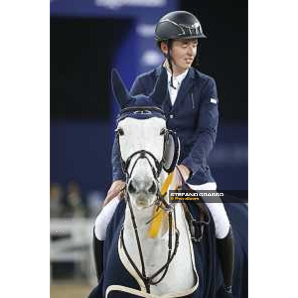 CHI of Al Shaqab - Class S04 CSI5* - Bertram Allen on Molly Malone V during prize giving ceremony Doha, Al Shaqab - 02th March 2017 ph.Mario Grassia/Al Shaqab