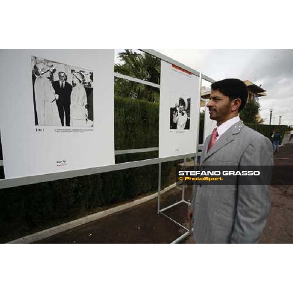 Saeed Bin Suroor looking the exibition at Capannelle racetrack Rome Capannelle, 22nd october 2006 ph. Stefano Grasso