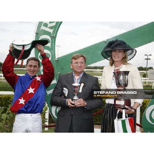 the winning connection of Floriot winner of Premio Lydia Tesio Rome Capannelle, 22nd october 2006 ph. Stefano Grasso