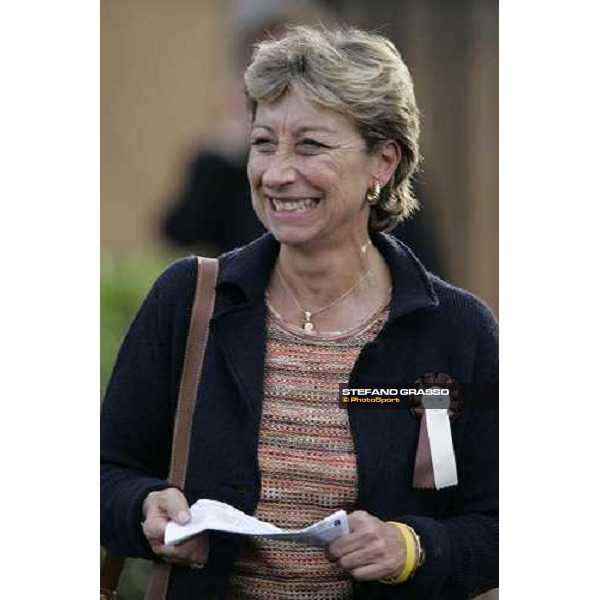 Franca Vittadini at Capannelle racetrack. Rome Capannelle, 22nd october 2006 ph. Stefano Grasso