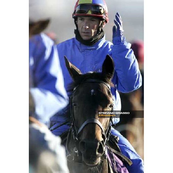 Frankie Dettori on Oujia Board comes back after morning works Louisville Churchills Down racetrack, 3rd nov. 2006 ph. Stefano Grasso