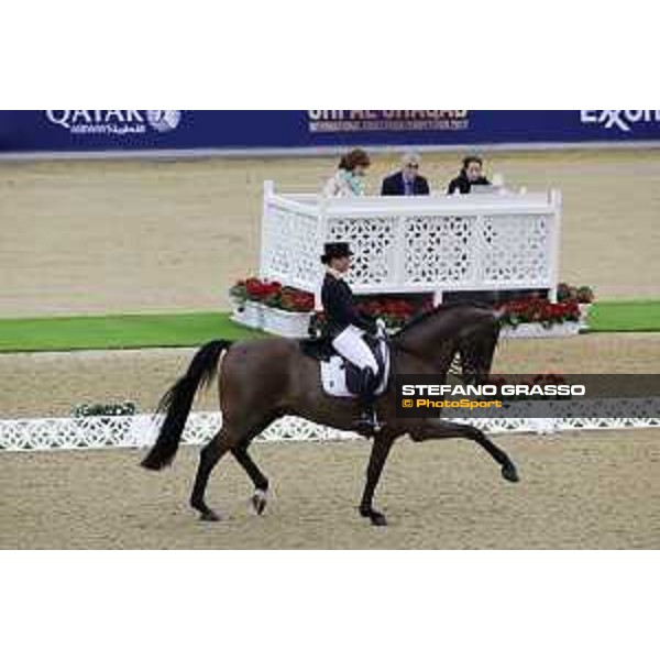 Isabelle Werth on Don Johnson Frh CDI5* - Grand Prix Doha-Al Shaqab,3rd march 2017 ph.Stefano Grasso/Al Shaqab