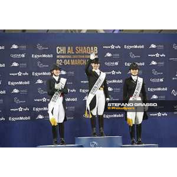 Isabelle Werth CDI5* - Grand Prix - Prize Giving Doha-Al Shaqab,3rd march 2017 ph.Stefano Grasso/Al Shaqab