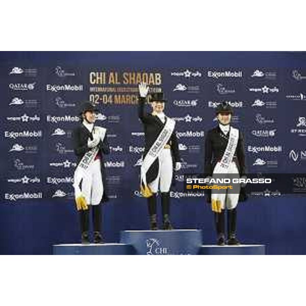 Isabelle Werth CDI5* - Grand Prix - Prize Giving Doha-Al Shaqab,3rd march 2017 ph.Stefano Grasso/Al Shaqab