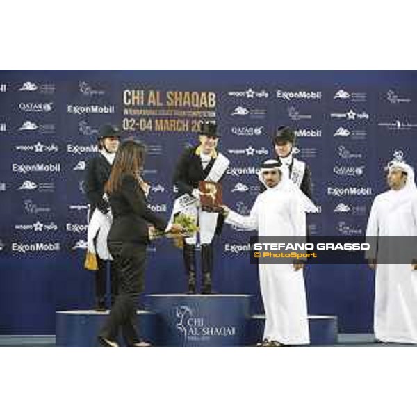 Isabelle Werth CDI5* - Grand Prix - Prize Giving Doha-Al Shaqab,3rd march 2017 ph.Stefano Grasso/Al Shaqab