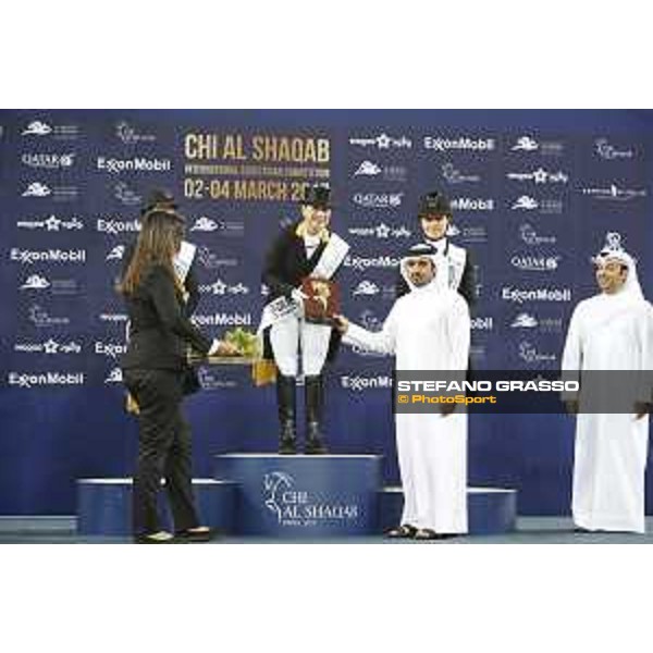 Isabelle Werth CDI5* - Grand Prix - Prize Giving Doha-Al Shaqab,3rd march 2017 ph.Stefano Grasso/Al Shaqab