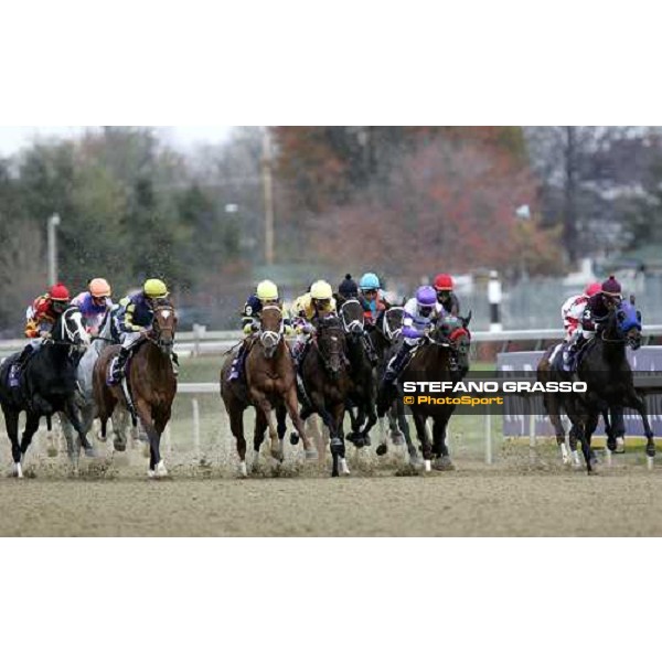 the horses at the first turn of the Emirates Airlines Breedeers\' Cup Distaff Louisville Churchill Downs, 4th nov. 2006 ph. Stefano Grasso