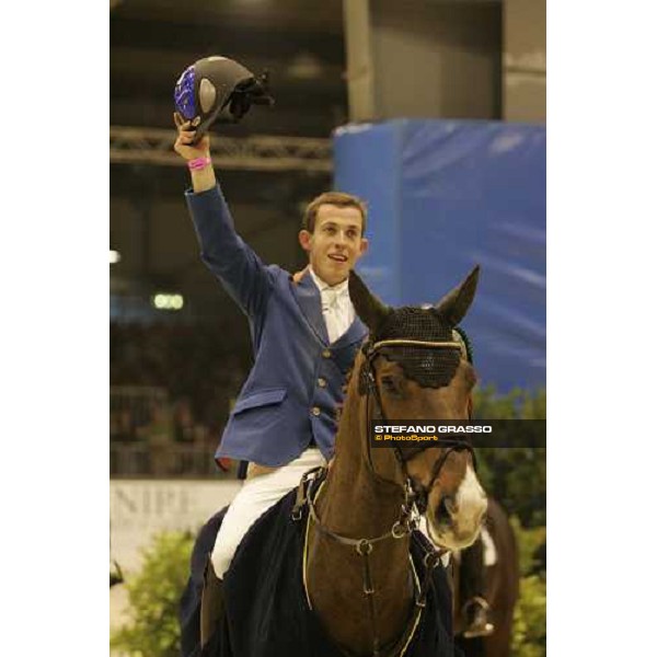 Gerco Schroder on Eurocommerce Milano parading after winning Gran Premio Fei World Cup Verona, 12th november 2006 ph. Stefano Grasso