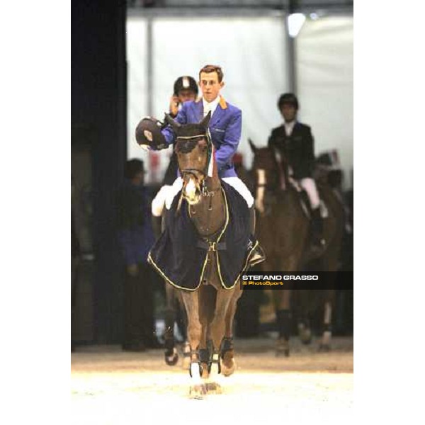 Gerco Schroder on Eurocommerce Milano parading after winning Gran Premio Fei World Cup Verona, 12th november 2006 ph. Stefano Grasso