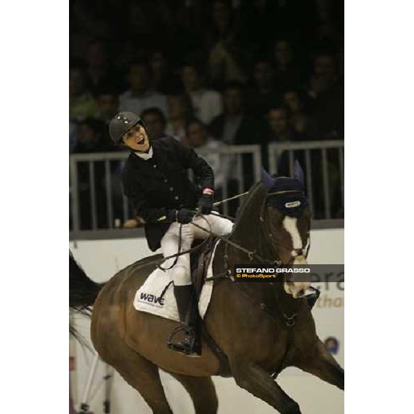 Jonella Ligresti-Bonomelli on Nanta, 4th in the Gran Premio Fei world Cup Verona, 12th nov. 2006 ph. Stefano Grasso