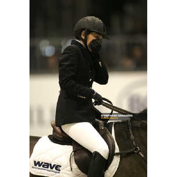 Jonella Ligresti-Bonomelli on Nanta, 4th in the Gran Premio Fei world Cup Verona, 12th nov. 2006 ph. Stefano Grasso