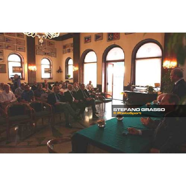\'press conference at Yacht Club Adriaco Triest sept. 19 2003-ph.Stefano Grasso\' 