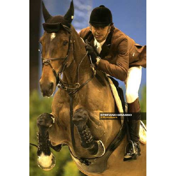 Natale Chiaudani on Da Zara HArianne d\' Authieux during Fei World Cup 2006 - Verona Verona, 12th nov. 2006 ph. Stefano Grasso