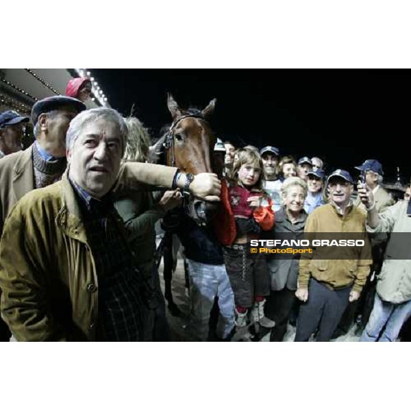 winning connection of Gran Premio Orsi Mangelli - Marco Smorgon and Giulia Grif winners Milan San Siro, 1st nov. 2006 ph. Stefano Grasso