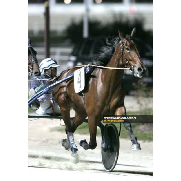 Marco Smorgon and Giulia Grif winners of Gran Premio Orsi Mangelli lead the group at the first passage Milan San Siro, 1st nov. 2006 ph. Stefano Grasso