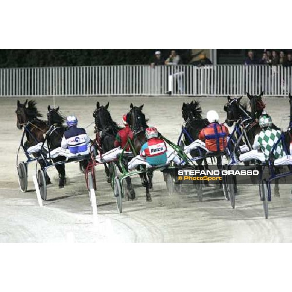 Marco Smorgon with Giulia Grif leads the group during the final of Gran Premio Orsi Mangelli Milan San Siro, 1st nov. 2006 ph. Stefano Grasso