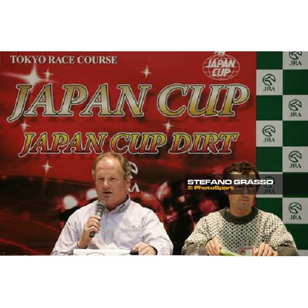 Alan Cooper and Claude Lenoir during the press conference at Fuchu racecourse Tokyo, 23rd nov.2006 ph. Stefano Grasso