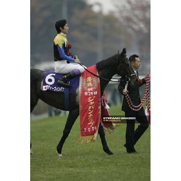 Yutaka Take on Deep Impact winner of The Japan Cup 2006 at Fuchu racecourse, beating Dream Passport and Oujia Board Tokyo, 26th nov.2006 ph. Stefano Grasso