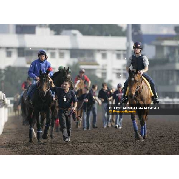 Endo Botti on Ramonti pictured at Sha Tin racetrack after morning track works Hong Kong, 6th dec. 2006 ph. Stefano Grasso