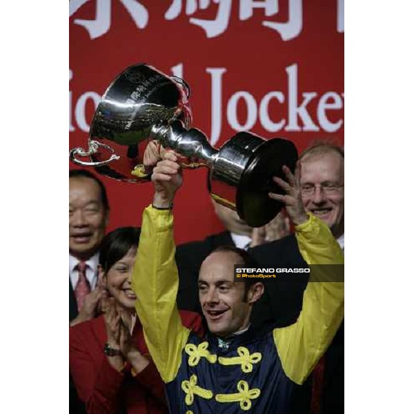 Olivier Peslier winner of the Cathay Pacific International Jockey\'s Championship Races at Happy Valley Hong Kong, 6th dec. 2006 ph. Stefano Grasso