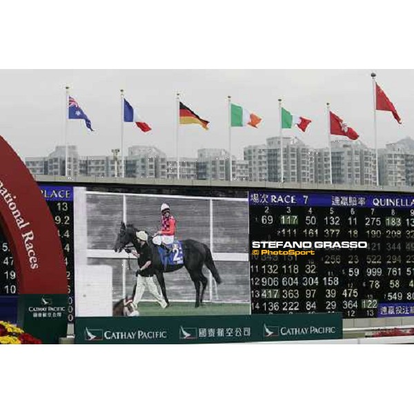 Endo Botti prepares to the start in the Cathay Pacific Hong Kong Mile. Hong Kong, 10th dec. 2006 ph. Stefano Grasso