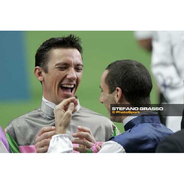 Frankie Dettori and Olivier Doleuze during the opening ceremony at Sha Tin racetrack Hong Kong, 10th dec. 2006 ph. Stefano Grasso